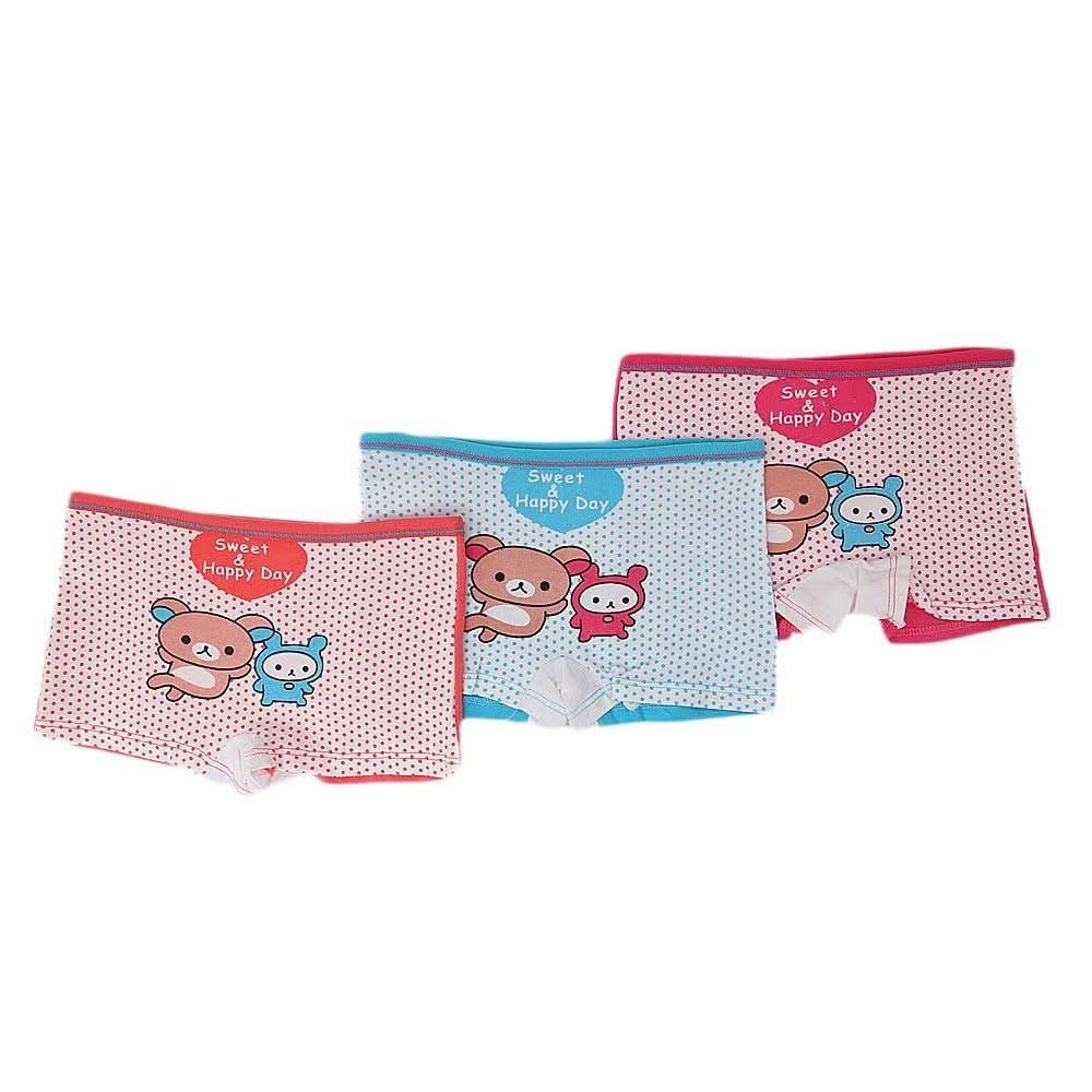 Girls Printed Boxer 3 Pcs - Multi - test-store-for-chase-value