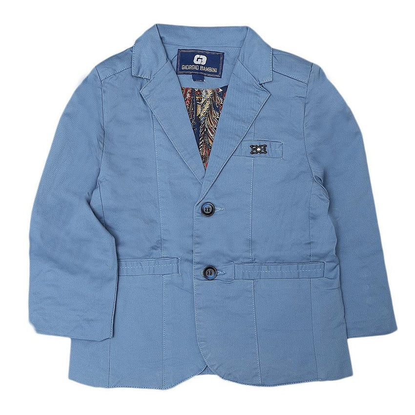Boys Casual Coat - Sky Blue - test-store-for-chase-value