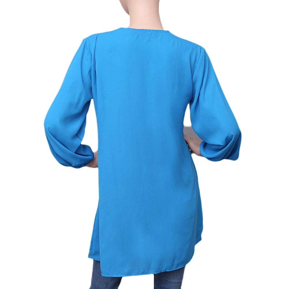 Women's Georgette Shirt - Blue - test-store-for-chase-value