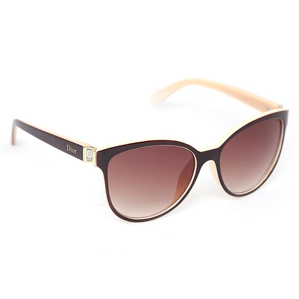 Women's Sunglasses - Off Whie & Brown - test-store-for-chase-value