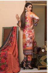 Rana Arts Winter Embroidered Suit With Shawl - EKR-16-A - test-store-for-chase-value