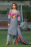 Rana Arts Khaddar Embroidered Suit With Shawl - AY-15-A - test-store-for-chase-value