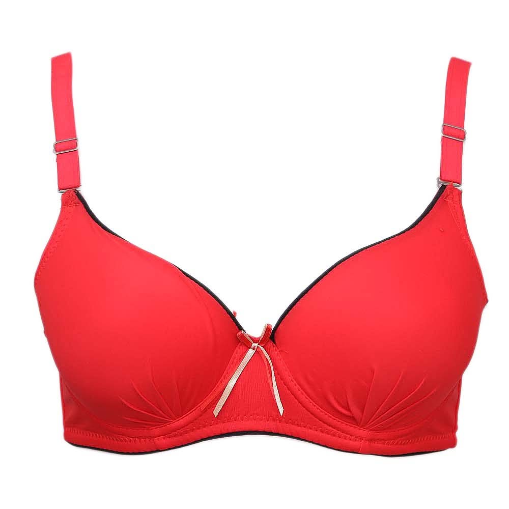 Women's Ring Foam Bra - Red - test-store-for-chase-value