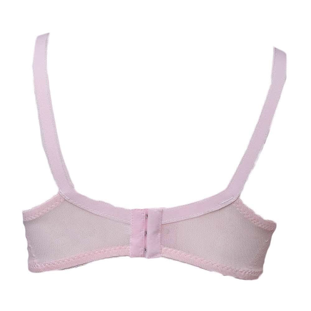 Women's Fancy Net Bra - Light Pink - test-store-for-chase-value