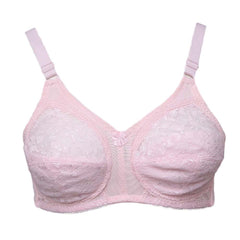 Women's Fancy Net Bra - Light Pink - test-store-for-chase-value
