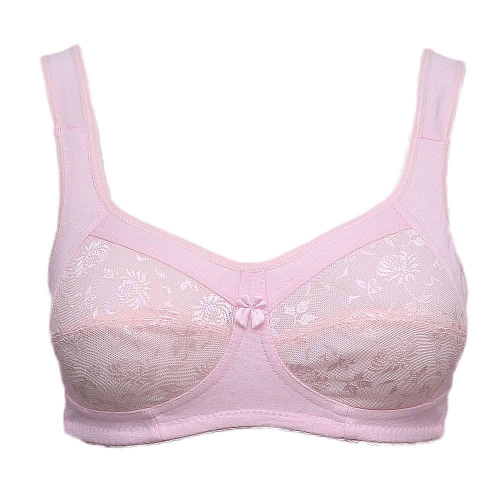Women's Fancy Net Bra - Light Pink - test-store-for-chase-value