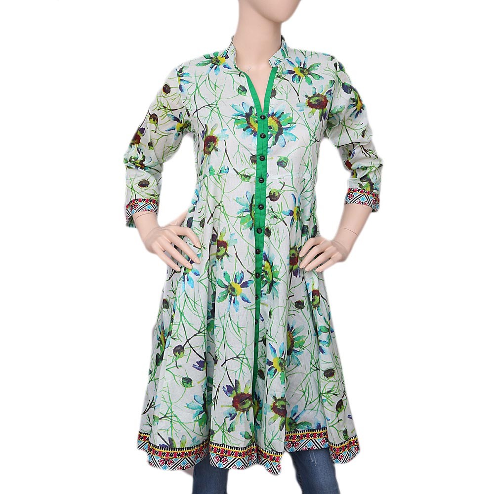 Women's Printed Cotton Kurti - Multi - test-store-for-chase-value