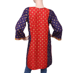 Women's Printed Kurti - Purple - test-store-for-chase-value