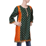 Women's Printed Kurti - Green - test-store-for-chase-value