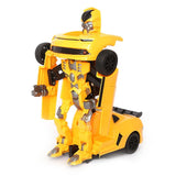 Remote Control Deformed Car Transformers Toy 882B - Yellow - test-store-for-chase-value