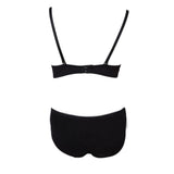 Women's Ring Foam Bra & Panty Set - Black - test-store-for-chase-value