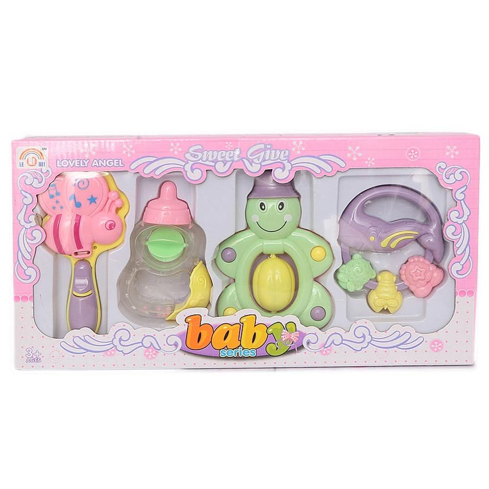 Rattle Toy 4 Pcs Set for Kids - Multi - test-store-for-chase-value