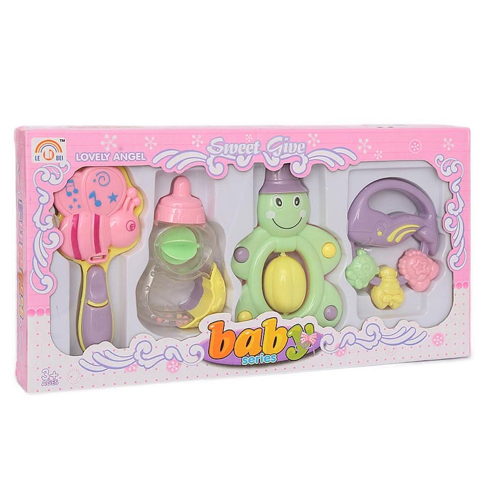 Rattle Toy 4 Pcs Set for Kids - Multi - test-store-for-chase-value