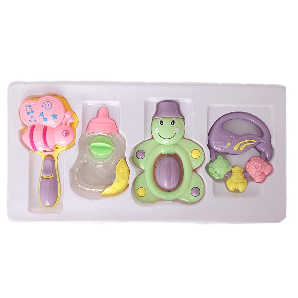 Rattle Toy 4 Pcs Set for Kids - Multi - test-store-for-chase-value