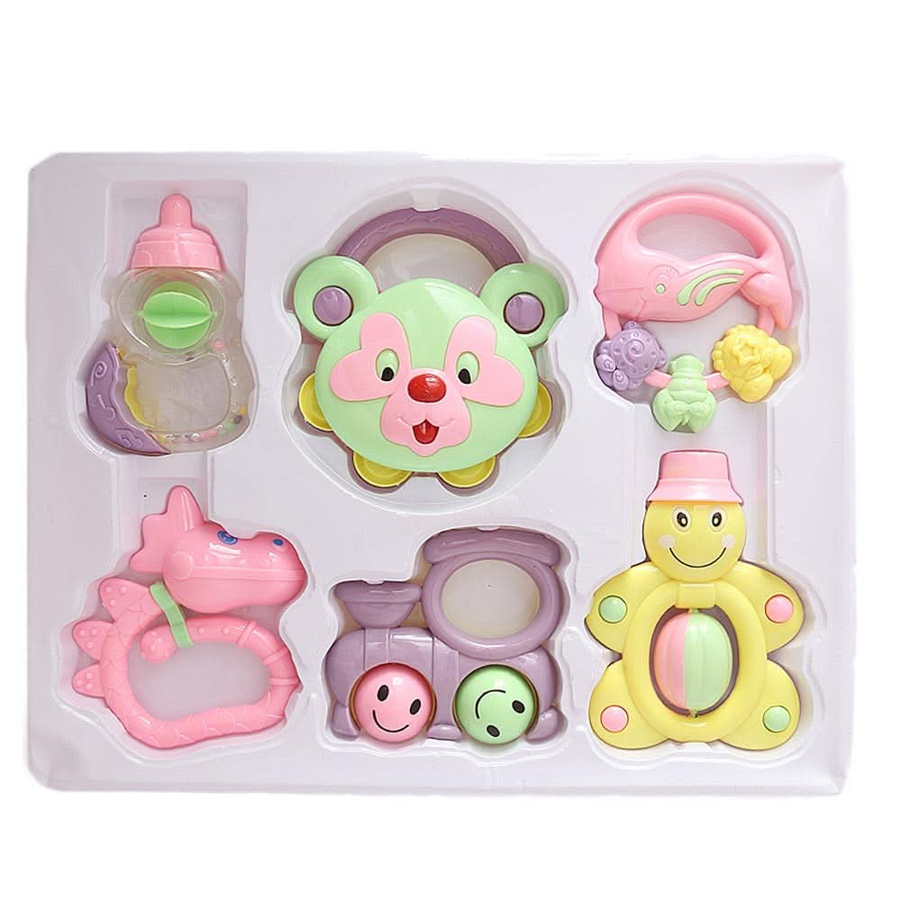 Rattle Toy 6 Pcs Set for Kids - Multi - test-store-for-chase-value