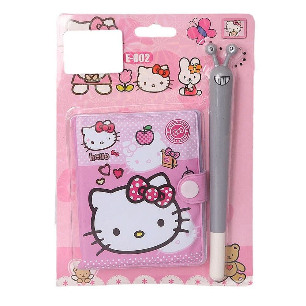 Hello Kitty Mini Notebook & Pen for Kids - Purple - test-store-for-chase-value
