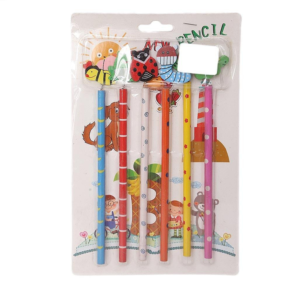 Pencil & Rubber Stationery Set - Multi - test-store-for-chase-value