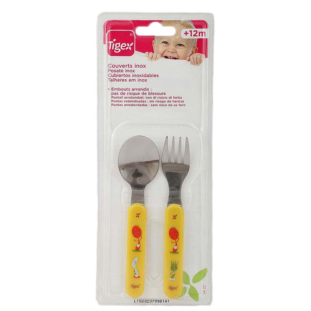 Tigex Stainless steel cutlery - Yellow - test-store-for-chase-value