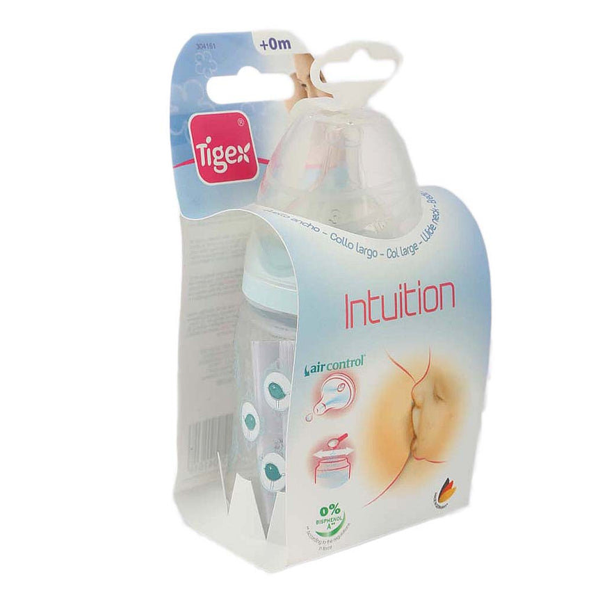 Tigex Intuition wide neck feeding bottle 150ml - Blue - test-store-for-chase-value
