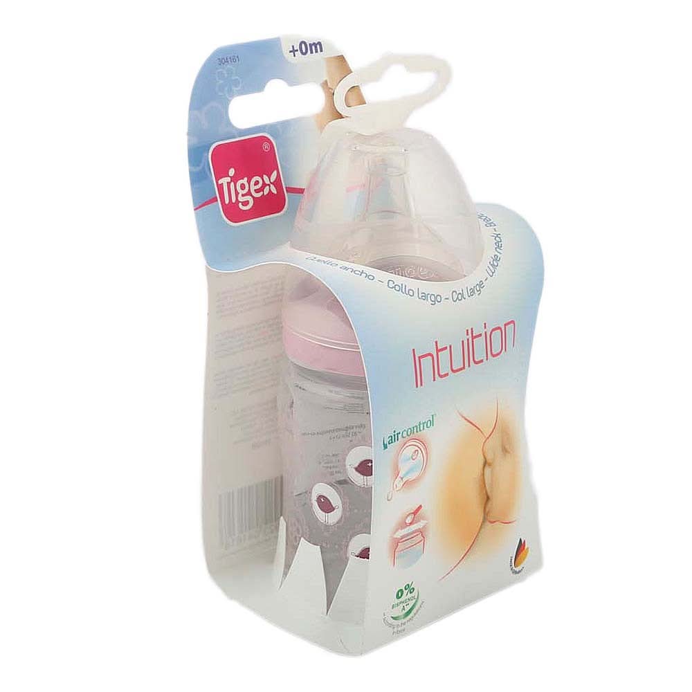 Tigex Intuition wide neck feeding bottle 150ml - Purple - test-store-for-chase-value