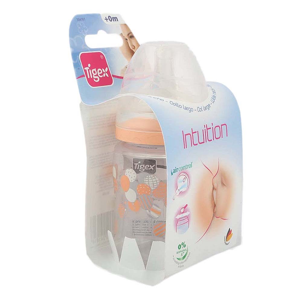 Tigex Intuition wide neck feeding bottle 150ml - Peach - test-store-for-chase-value