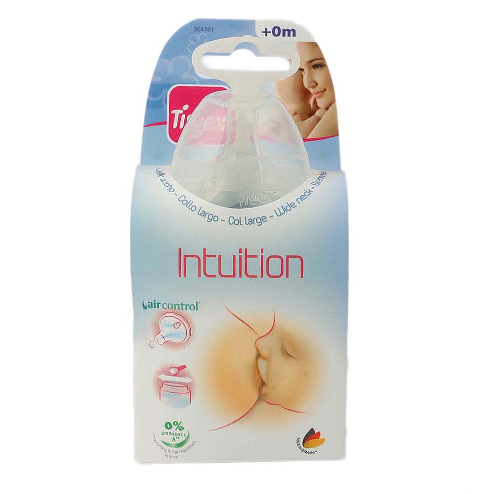 Tigex Intuition wide neck feeding bottle 150ml - Blue - test-store-for-chase-value
