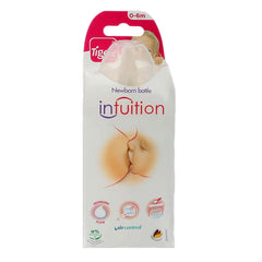 Tigex Intuition wide neck feeding bottle 300ml - Peach - test-store-for-chase-value