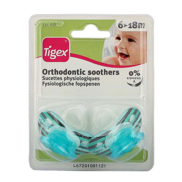 Tigex Silicone Soother- Steel Blue - test-store-for-chase-value