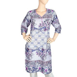 Women's Printed Cotton Kurti - Purple - test-store-for-chase-value