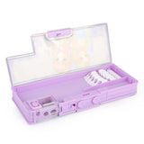 Girls Double Sided Pencil Box - Purple - test-store-for-chase-value