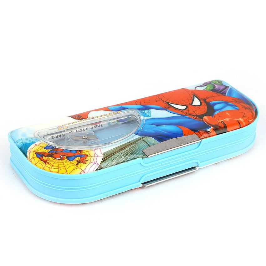 Spider Man Double Sided Pencil Box - Blue - test-store-for-chase-value