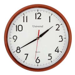 Analog Wall Clock 1103 - White & Brown - test-store-for-chase-value