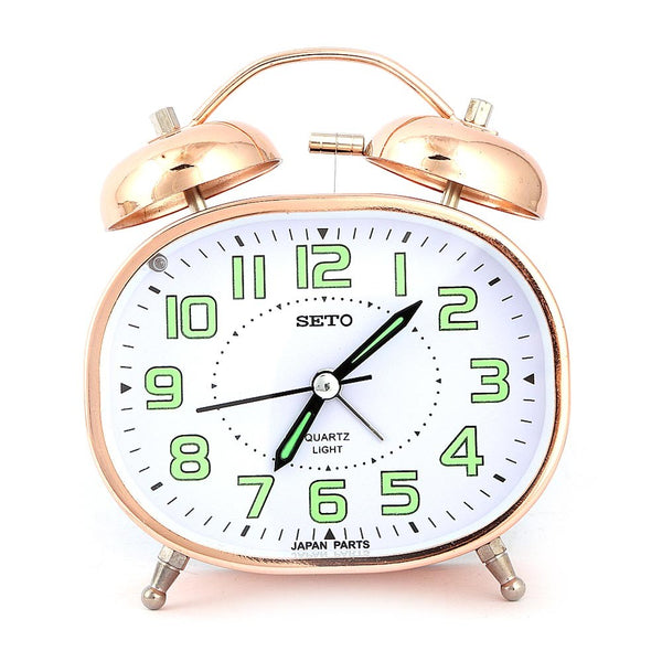 Twin Bell Alarm Table Clock - Copper - test-store-for-chase-value