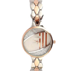 Women's Fancy Wrist Watch - Golden & Silver - test-store-for-chase-value