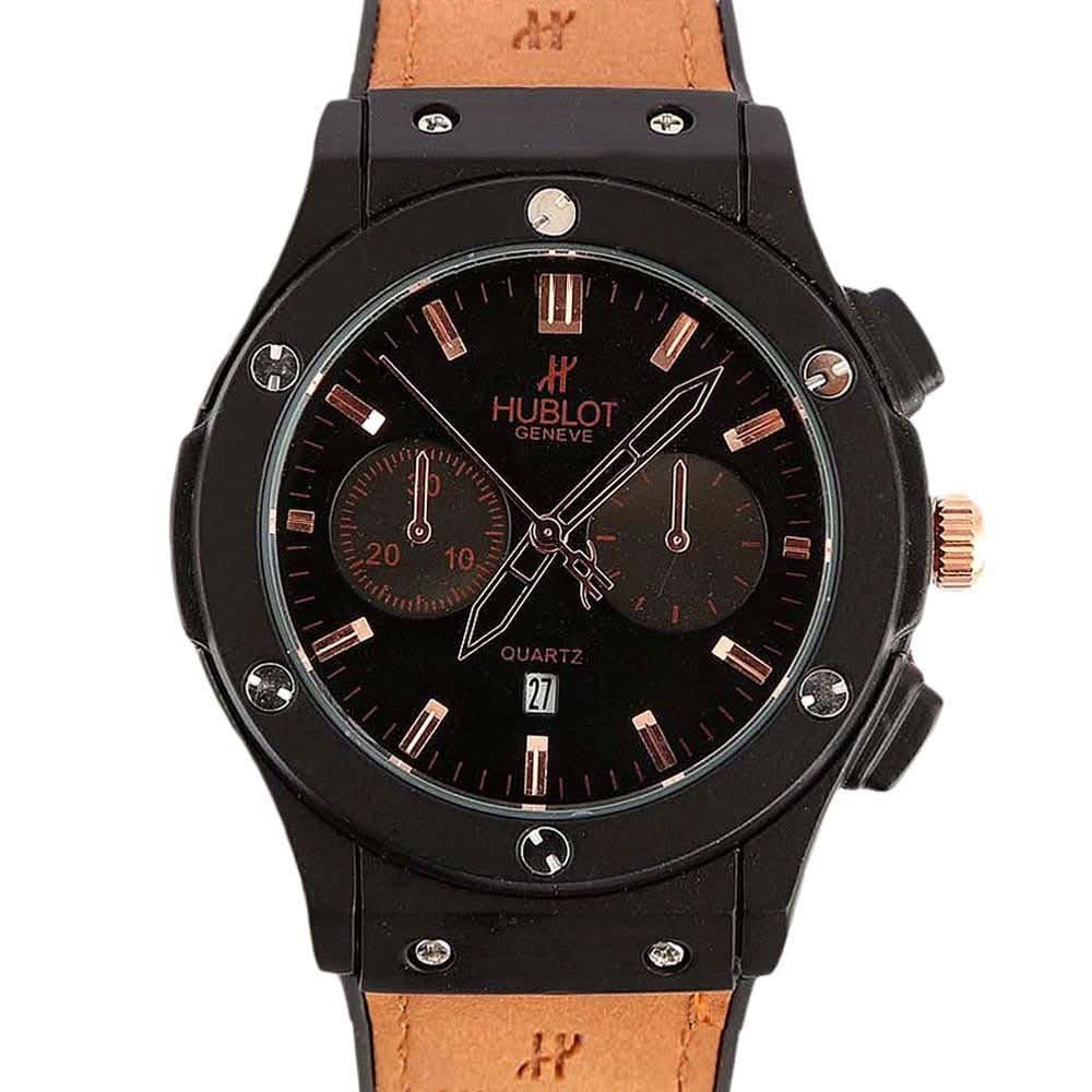 Men's Big Bang Wrist Watch - Black & Brown - test-store-for-chase-value