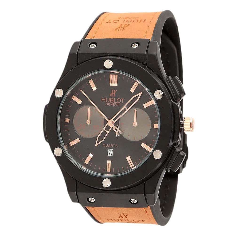 Men's Big Bang Wrist Watch - Black & Brown - test-store-for-chase-value