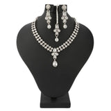 Women's Kundan Jewellery Set - Silver - test-store-for-chase-value