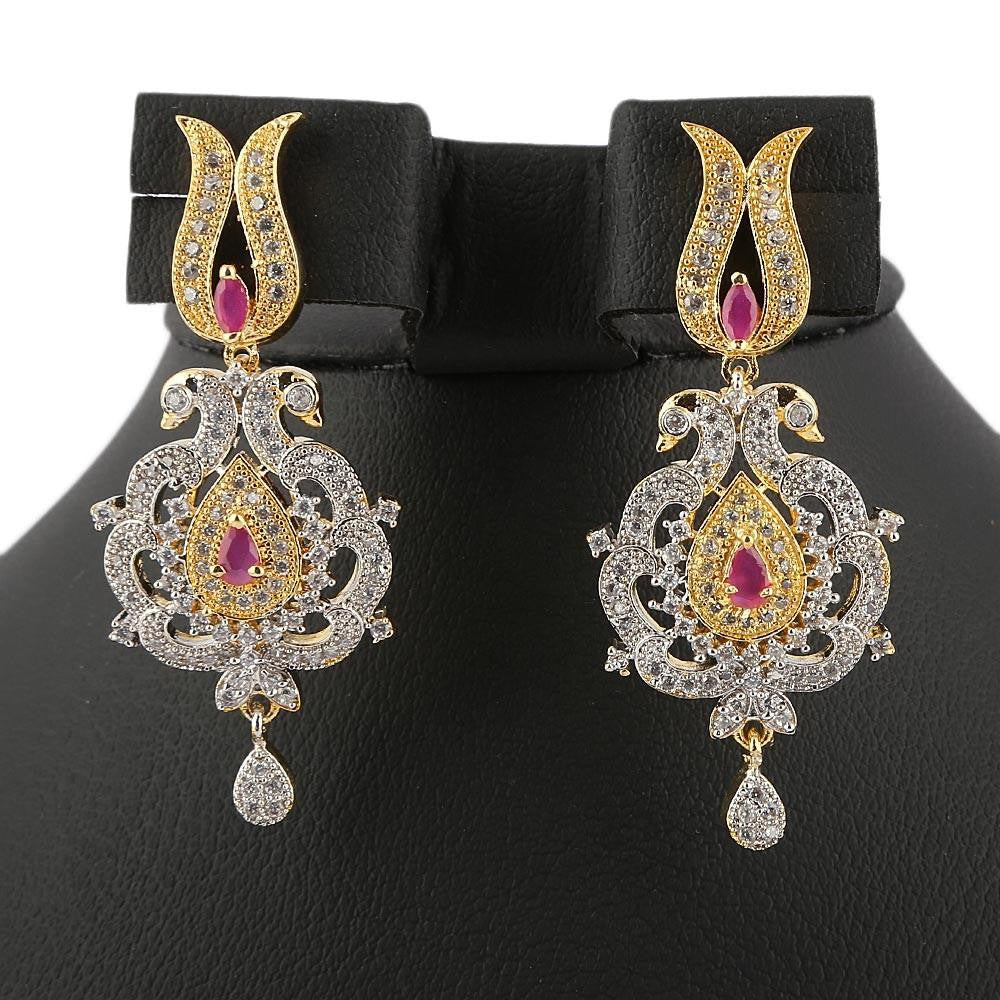 American Diamond Women's Kanthi Set - Gold & Silver - test-store-for-chase-value