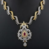 American Diamond Women's Kanthi Set - Gold & Silver - test-store-for-chase-value