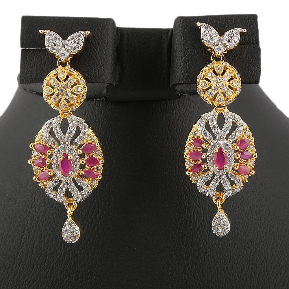 American Diamond Women's Kanthi Set - Gold & Silver - test-store-for-chase-value