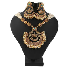 Bridal Mala Set - Golden - test-store-for-chase-value