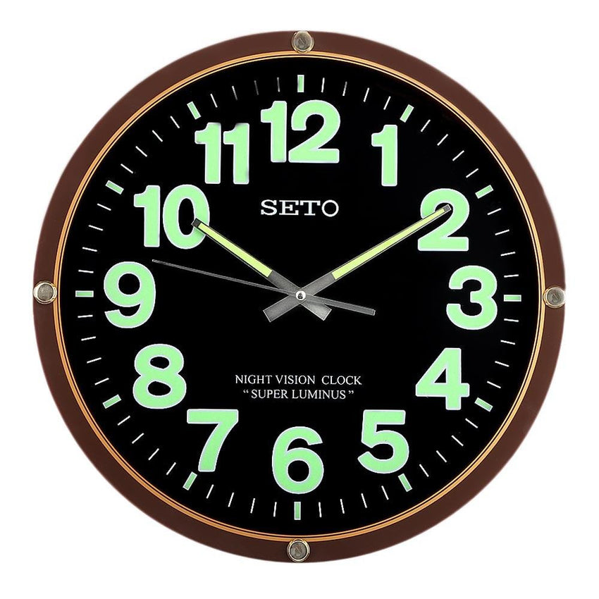 Analog Wall Clock 1005 - Brown & Black - test-store-for-chase-value