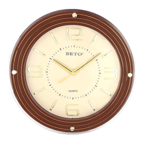 Analog Wall Clock 1008 - Brown & Fawn - test-store-for-chase-value