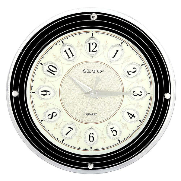 Analog Wall Clock 1008D - Black & Fawn - test-store-for-chase-value