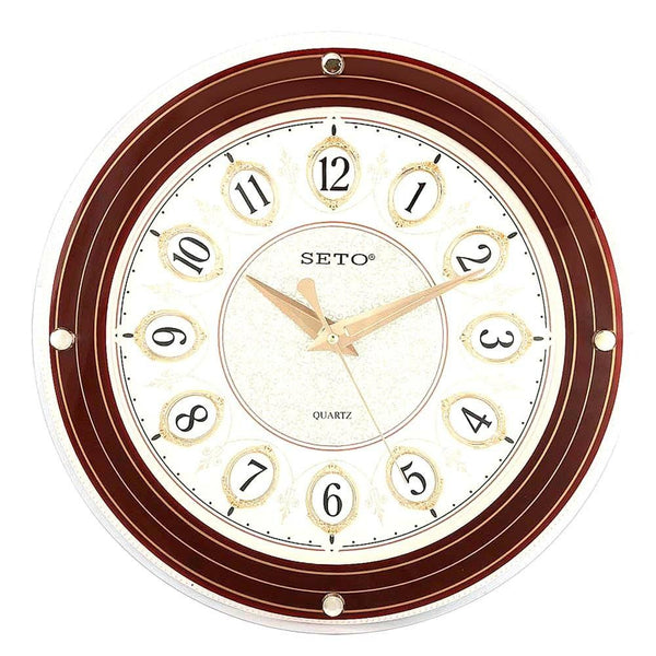 Analog Wall Clock 1008D - Brown & Fawn - test-store-for-chase-value