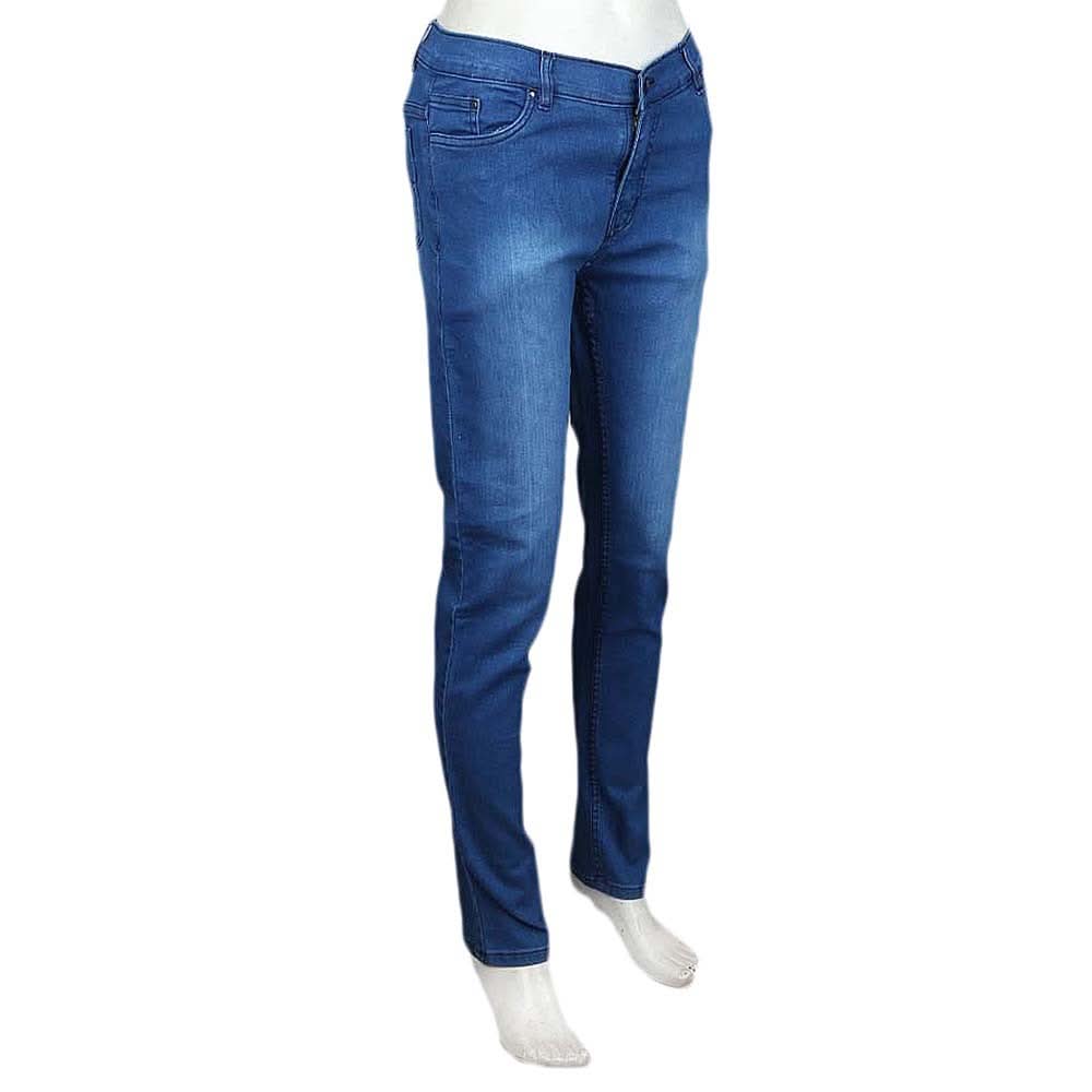 Women's Slim Fit Denim Pant - Light Blue - test-store-for-chase-value
