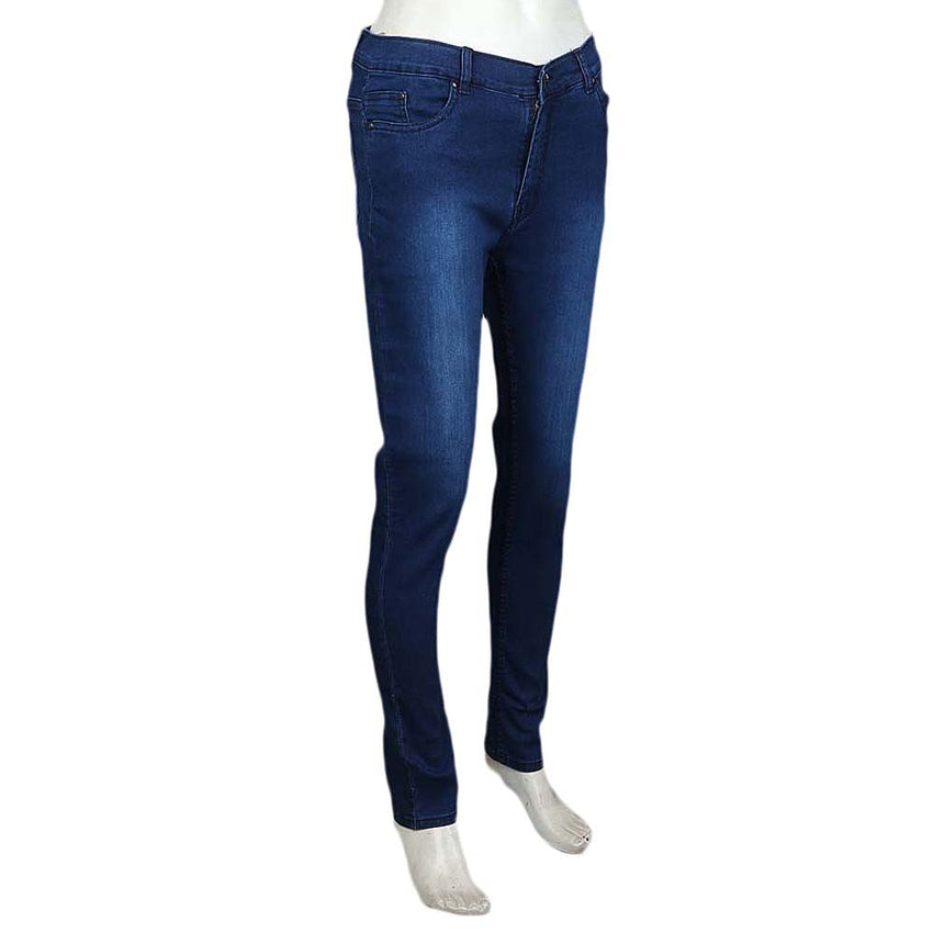 Women's Slim Fit Denim Pant - Medium Blue - test-store-for-chase-value