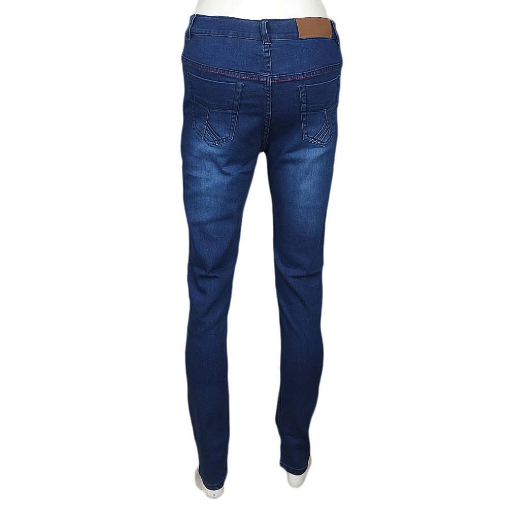 Women's Slim Fit Denim Pant - Medium Blue - test-store-for-chase-value