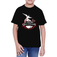 Lahore Qalandars T-Shirt For Boys - Black - test-store-for-chase-value