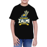 Peshawar Zalmi T-Shirt For Boys - Black - test-store-for-chase-value